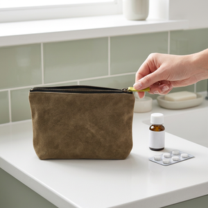 Bolsa Cosmética Acolchada de Terciopelo al por Mayor, Organizador de Maquillaje Suave con Cremallera para Accesorios de Belleza, Proveedor a Granel - Product Image 1