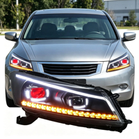 Phare LED pour Honda Accord 8ème génération berline 2008-2013, projecteur Angel Eye modifié, phare au xénon DRL, plug and play