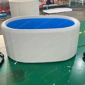 Baril de glace de taille personnalisée pour le coude de tennis eau froide pour le bain <span class=keywords><strong>pieds</strong></span> gonflés bain de glace à double couche - Product Image 2