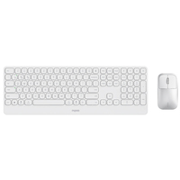 Rapoo 9500S Set Mouse Keyboard Nirkabel Multi Mode 110 Tombol Ultra Tipis 3.9Mm Baterai 12 Bulan untuk Laptop PC Kantor