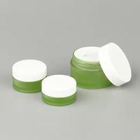 5g 8g 10g 15g 30g 50g Pot de crème cosmétique en plastique PETG givré vide pour les yeux