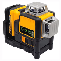 Niveau laser industriel électrique auto-nivelant 12 lignes 3*360 degrés à faisceau vert, batterie Li-Ion 12V MAX