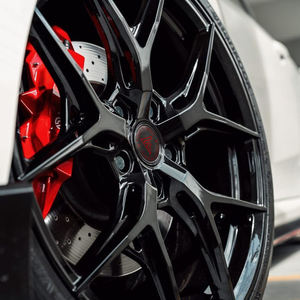 Rines Forjados Cóncavos Negros Brillantes con Diseño Hueco Personalizado de <span class=keywords><strong>18</strong></span> 19 20 Pulgadas 5x112 5x114.3 para Autos de Pasajeros para Corvette /<span class=keywords><strong>bmw</strong></span>/audi - Product Image 6
