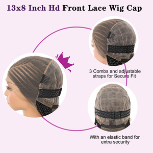 36" HD Lace Front Box Braided <strong>Wig</strong> for Women 13X8 Cornrows with Baby Hair Synthetic Black <strong>Braids</strong> - Product Image 4
