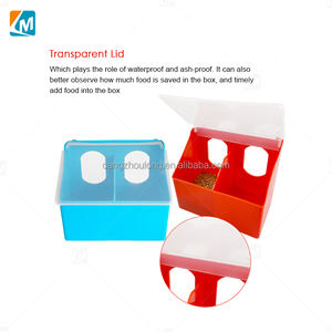 YYB LMB07 plastica piccione allevamento forniture di semi di cibo alimentatore 2 fori piccione alimentatore e bevitore per gabbia - Product Image 6