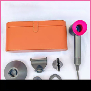 Boîte de rangement en cuir pour sèche-cheveux de voyage avec logo personnalisé de luxe pour la protection des accessoires Dy.son - Product Image 6