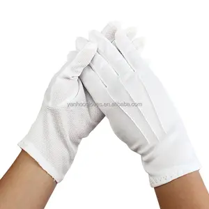 White cotton working gloves ceremonial gloves