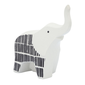 Statuetta di elefante in ceramica, scultura moderna di animale per decorazione di casa e ufficio, statua da esposizione - Product Image 1