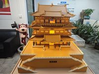 Maqueta Arquitectónica China Antigua Personalizada, Modelo de Edificio Tradicional Hecho a Mano para Exhibición