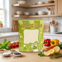 Boîte de papier fenêtre biodégradable personnalisé écologique pour l'emballage alimentaire/cosmétique