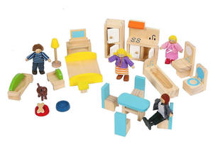 Set di Mobili in Legno per <span class=keywords><strong>Bambini</strong></span> 2024, Mini Cabina Personalizzata, Giocattolo Educativo Montessori, <span class=keywords><strong>3</strong></span>+ <span class=keywords><strong>Anni</strong></span>, Certificato CE, 60x26x49cm - Product Image 2