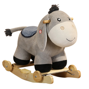 Buen Producto: Caballo Balancín 2 en 1 para Niños, Juguete de Paseo, Animal de Fiesta, Caballo Balancín de Madera para Niños - Product Image 1