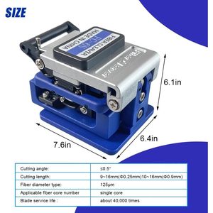 Cortadora de Fibra Óptica GOLICC FC-6S, Herramienta de Corte de Fibra Óptica con Cuchilla de 12 Posiciones, Hecha en China - Product Image 5