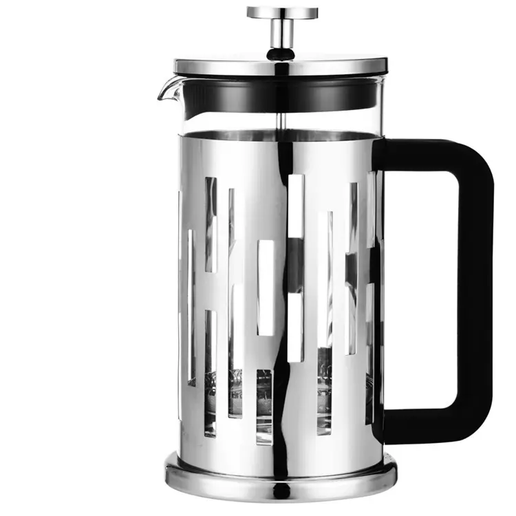 Groot Display 350Ml 600Ml 1000Ml Eco-Vriendelijke Roestvrijstalen Koffiefilter Franse Pers