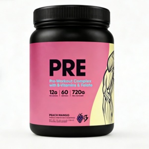 Poudre pré-entraînement Keto-Friendly OEM/ODM, Beta-alanine + Citrulline Malate pour hommes et femmes, nutrition sportive - Product Image 1