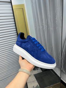 รองเท้าผ้าใบแบบสวมลำลอง Alexander สำหรับผู้ชายและผู้หญิง ระบายอากาศได้ดี หนังผสมสี พื้นหนา มีเชือกผูก น้ำหนักเบา รุ่น Queen - Product Image 2