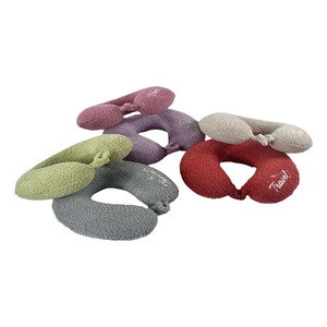 Nouveauté <span class=keywords><strong>Oreiller</strong></span> <span class=keywords><strong>de</strong></span> <span class=keywords><strong>voyage</strong></span> en mousse à mémoire <span class=keywords><strong>de</strong></span> forme 100% polyester avec <span class=keywords><strong>mini</strong></span> capuche et soutien du cou - Product Image 6