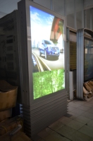 Poster led pour publicité de rue en plein air, boîte lumineuse, compteur de bus, mules