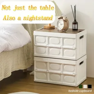 30L屋外多機能PP折りたたみ収納ボックスプラスチック折りたたみ容器ホイールキャンプ用コラプシブルストレージソリューション - Product Image 6