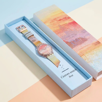 Boîte rigide en carton personnalisée avec impression CMYK, finition plastifiée et insert en EVA pour l'emballage d'électronique et de montres connectées