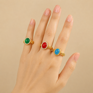 Anello aperto regolabile, design in stile naturale, gioiello unisex per uso quotidiano - Product Image 2