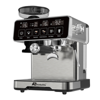 Anbo Professionelle 20 Bar Heim-Espressomaschine mit Kaffeebohnenmühle, Cappuccino-Espresso-Kaffeemaschine, Werksanpassung möglich