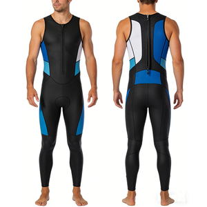 Traje de Buceo DIVESTAR de Neopreno de 3mm, Diseño Personalizado, Sin Mangas, con Cremallera Trasera, Transpirable, de Piel Lisa, para <span class=keywords><strong>Hombre</strong></span> - Product Image 1