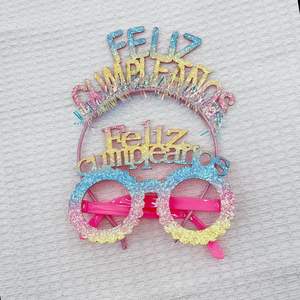 <span class=keywords><strong>Joyeux</strong></span> <span class=keywords><strong>anniversaire</strong></span> Lunettes Funny Party Paper Glasses Celebration - Product Image 6