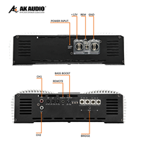 Amplificateur de voiture de style brésilien AK-5002 500W Design haute efficacité avec technologie Ice pour sortie de basses profondes