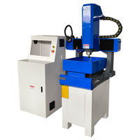 Mini Machine CNC Haute Rigidité 3 Axes pour 4040 avec Contrôle NC Studio PLC & Boîte de Vitesses pour Fraisage de Bijoux