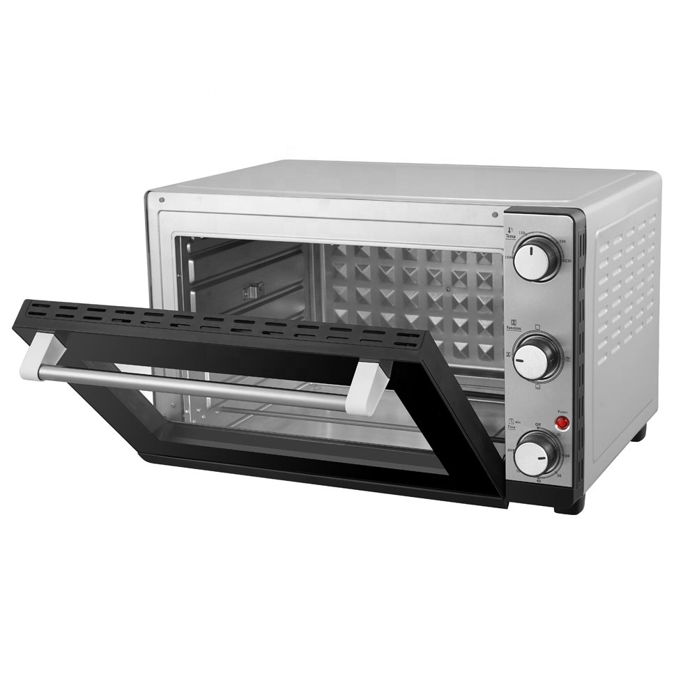 Oven Listrik Mini 30 Liter Digital Cerdas, Oven Mini untuk Pizza Konveksi/Turbo Tunggal