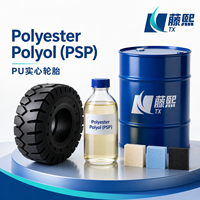 Polyol de polyester PSP en provenance directe d'usine, matière première pour pneus pleins en PU durables et mousse