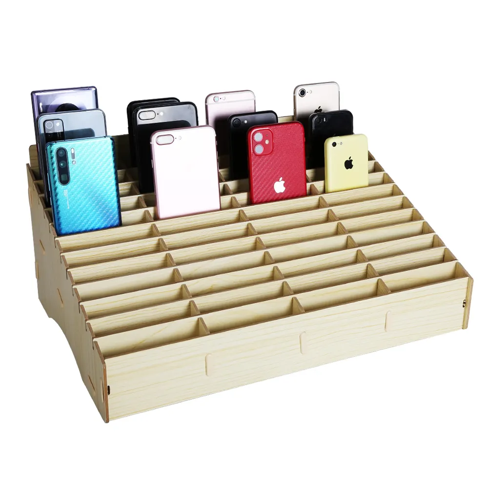 Kaisi Holz Aufbewahrung sbox Aufbewahrung sbox aus Holz mit 48 Gitter BGA Werkzeug