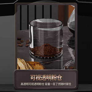 Manual Coffee Grinder Ceramic Burr Adjustable Hand Crank Portable Stainless Steel Simple Style - Product Image 5