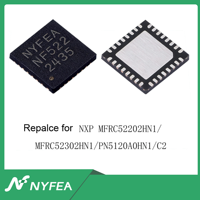 Chip de Comunicación NF522 QFN32, Reemplazo Compatible con Funciones de Pin, Componente Transceptor RF MFRC522, Lector NFC Integrado