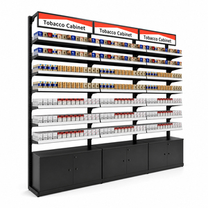 Robuuste metalen tabakspresentatiekast voor supermarkten, sigarettenrek, detailhandel tabakskast met lichtbak - Product Image 6
