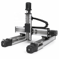 Robot CNC à portique 3 axes robuste à double rail en acier à roulements de 120 mm, moteur pas à pas Nema 34, précision de 0,05 mm, vis à billes C7