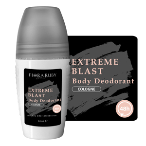 Déodorant Roll-On Extreme Blast Cologne 50ml, protection contre les odeurs 48h toute la journée, déodorant corporel sans aluminium - Product Image 1