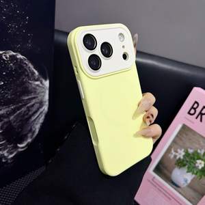 Coque pour iPhone 16 Pro Max, film protecteur d'objectif en silicone liquide mat avec blocage de couleur, coque de téléphone antichoc - Product Image 5