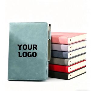 Wholesale A5 Size Hardcover Leather Sewing Bound Notebook 100 <b>Sheets</b> with Elastic Gifts for Students Business Office School Use - Product Image 1
