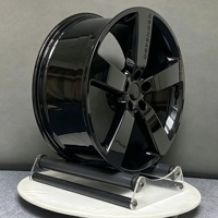 Jantes forgées personnalisées noir brillant à 5 branches avec lèvre polie, 17-24 pouces, 5x112 5x114.3 5x120 pour Land Rover Defender Range Rover
