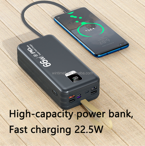 พาวเวอร์แบงค์ความจุสูงรุ่นใหม่ 40000mah แบตเตอรี่สำรองแบบพกพา สำหรับการเดินทางกลางแจ้งและโทรศัพท์มือถือ - Product Image 6