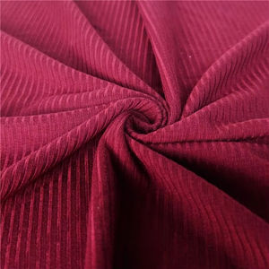 Tela de punto acanalado T/R de alta elasticidad con spandex, textura fina 2x1, para ropa deportiva de yoga. - Product Image 4