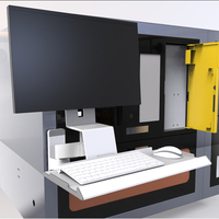 Support d'écran LCD Meisonic T9-MA01KBL, support industriel flexible de haute qualité, capacité de 20 kg, inclinaison rotative à 90 degrés, nouveau produit