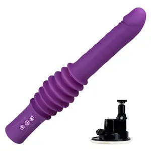 Leistungsstarke einstellbare Basisvibrierende automatische Dildo-Maschine freihändig automatisches Stoßen Sexmaschine für Damen Masturbation Sexspielzeug