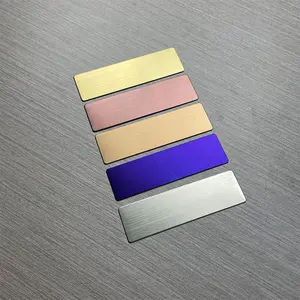 Wholesale Custom Blankbusiness Cards Metal Logo Plate Magnet Nameplate Enamel Stainless Steel Anodized Aluminum Lapel Pin