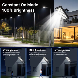Lampu Jalan Tenaga Surya Sensor Gerak Tahan Air 1000w Lampu Dinding Taman Super Terang Lampu Jalan Besar Tenaga Surya Luar Ruangan - Product Image 4