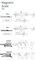 Kit de lecteur numérique à 2 axes Ditron 3 mètres / Afficheur numérique LCD à 2 axes avec règle optique à grille magnétique pour tour