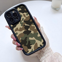 Nouvelle coque de téléphone portable antichoc en TPU avec imprimé camouflage et design d'objectif en forme d'échelle pour iPhone 12 13 14 15 16 17 18 Pro Max