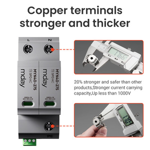 Mday T1 + T2 myh6.25 3P 1000V 20ka DC SPD bảo vệ tăng 20ka sét bảo vệ điện áp năng lượng mặt trời hệ thống công nghiệp - Product Image 4